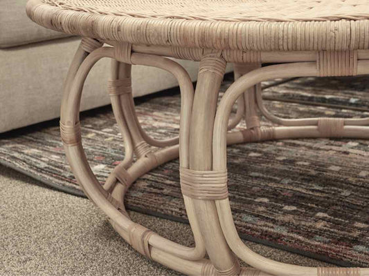 Serena & Lily 'Anguilla' Rattan Cocktail Table