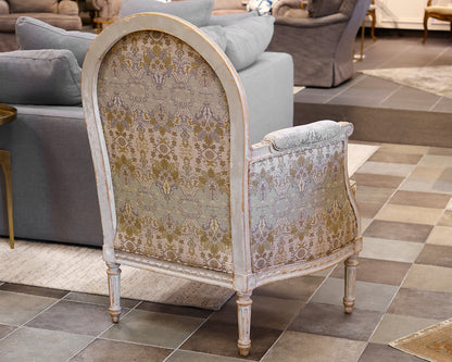 Custom Louis XVI Bergere w/ Round Back Chair