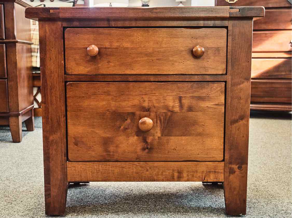 Pair of Vaughan Bassett Cherry Nightstands