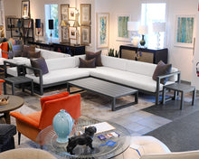 Restoration Hardware Aegean Aluminum Sectional and Table Set