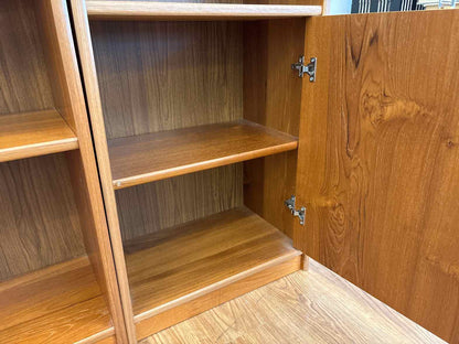 Set of Five Teak Finish Bookcases