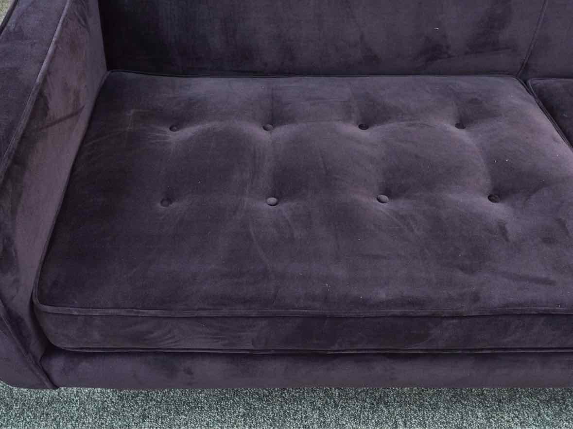 Room & Board Holmes Mid-Century Sofa in Eggplant