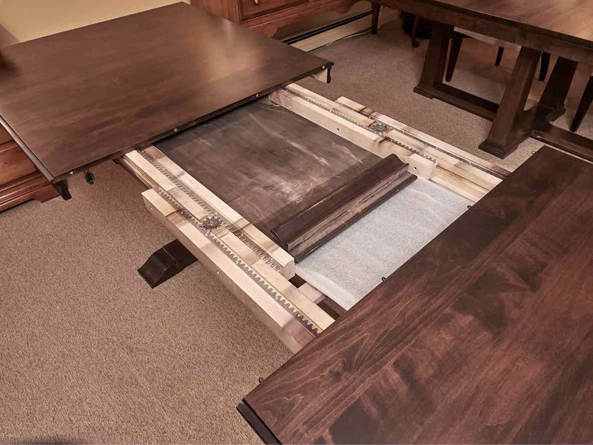 Gat Creek 'Palisade'' Cherry Pedestal Extension  Dining Table In Cocoa Finish