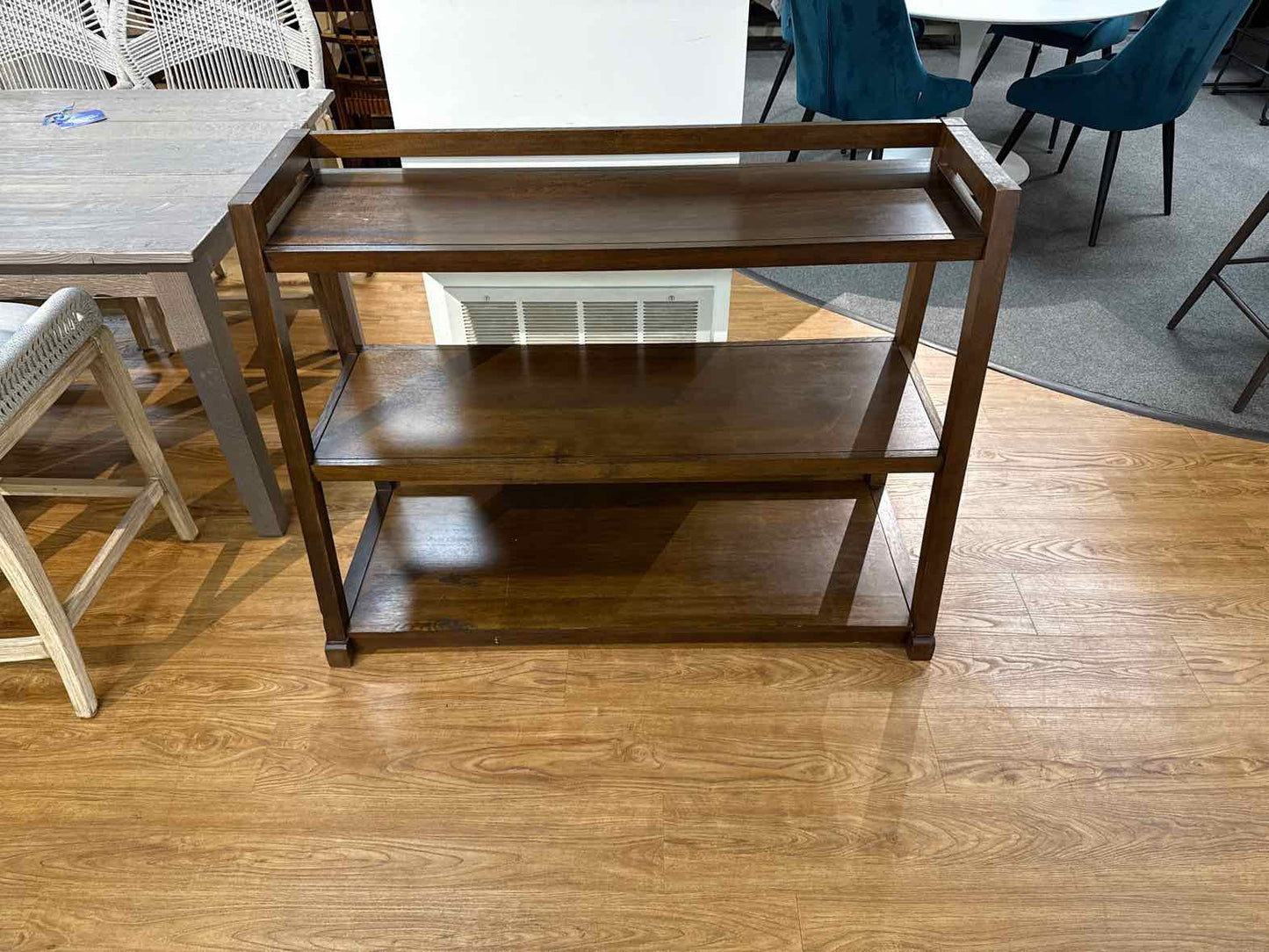 Wooden Three Shelf Bookcase