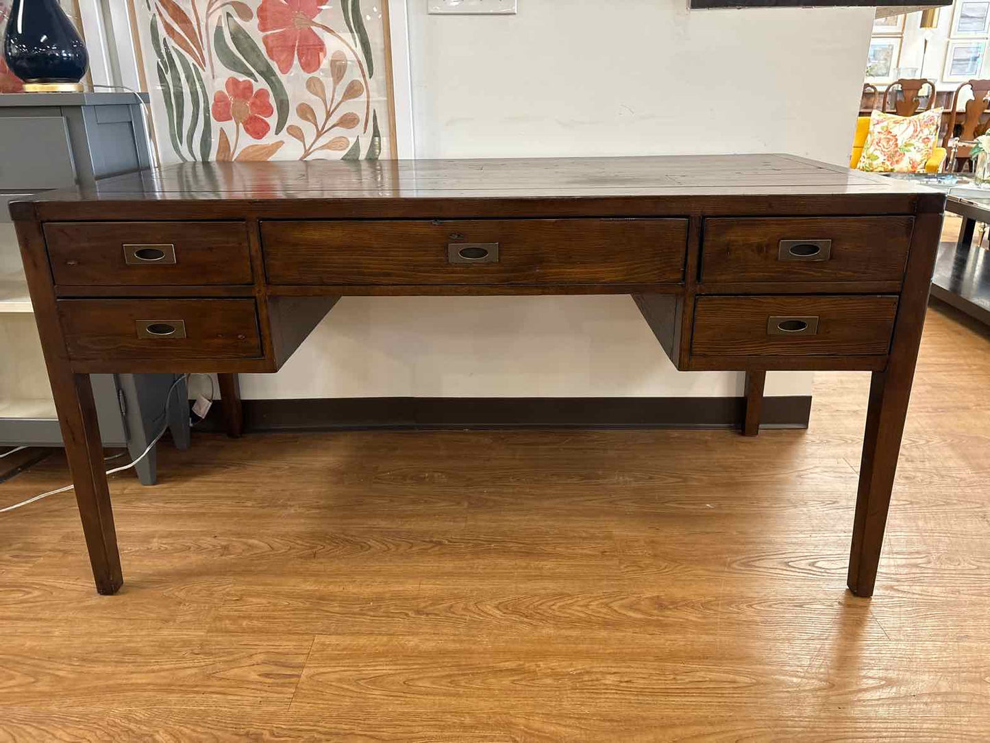 Crate & Barrel 'Morris' 5-Drawer Desk