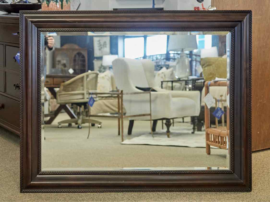 Mahogany Framed Horizontal Mirror