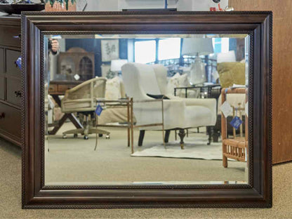 Mahogany Framed Horizontal Mirror