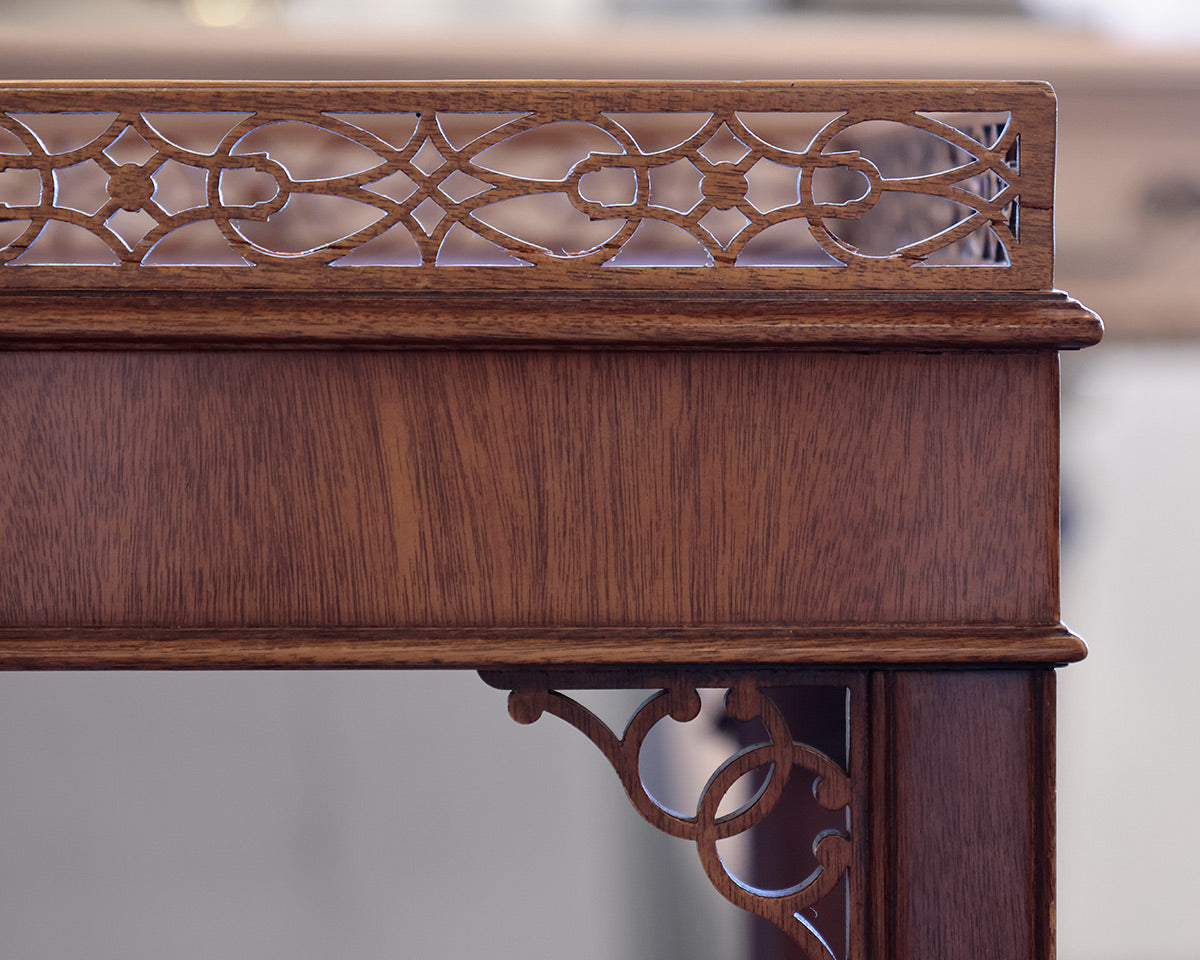 Kindel Chippendale Style Mahogany Tea Table