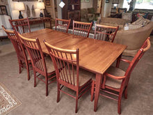 Shermag Maple Table & (8) Birdcage Back Chair Sets in Maple Wheat & Brick finish