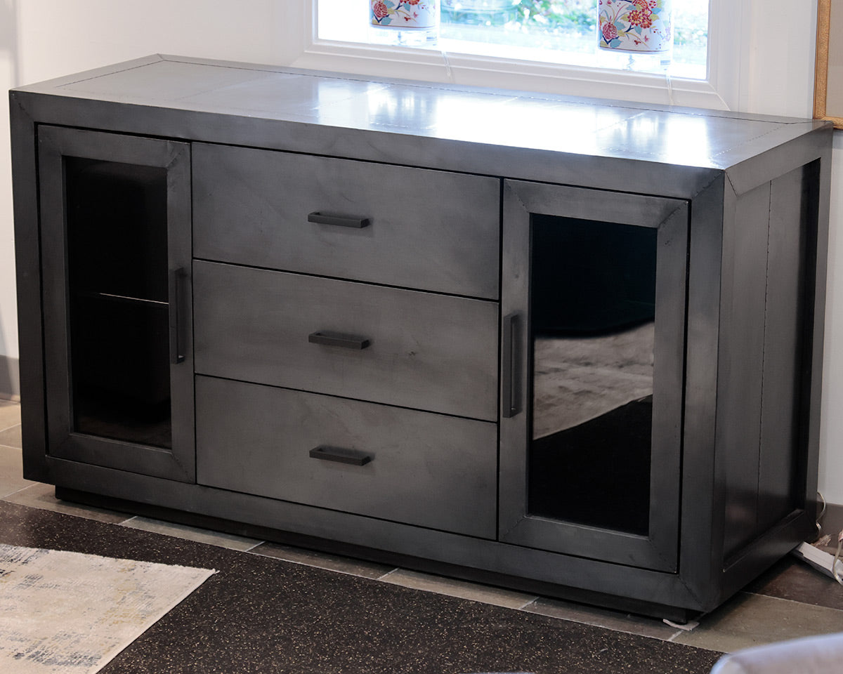 Restoration Hardware La Salle Metal Wrapped Sideboard