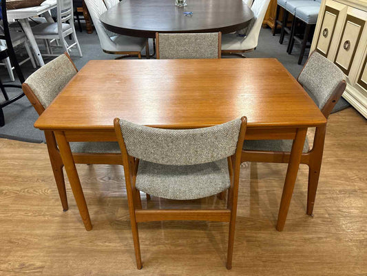 Scandanavia Woodworks Co. Teak Dining Set w/ 4 Chairs