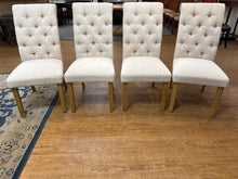 Set of 4 Tufted Dining Chairs