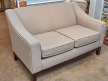 Light Grey Upholstered Loveseat