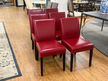 Set of 6 Crate & Barrel 'Parsons' Dining Chairs