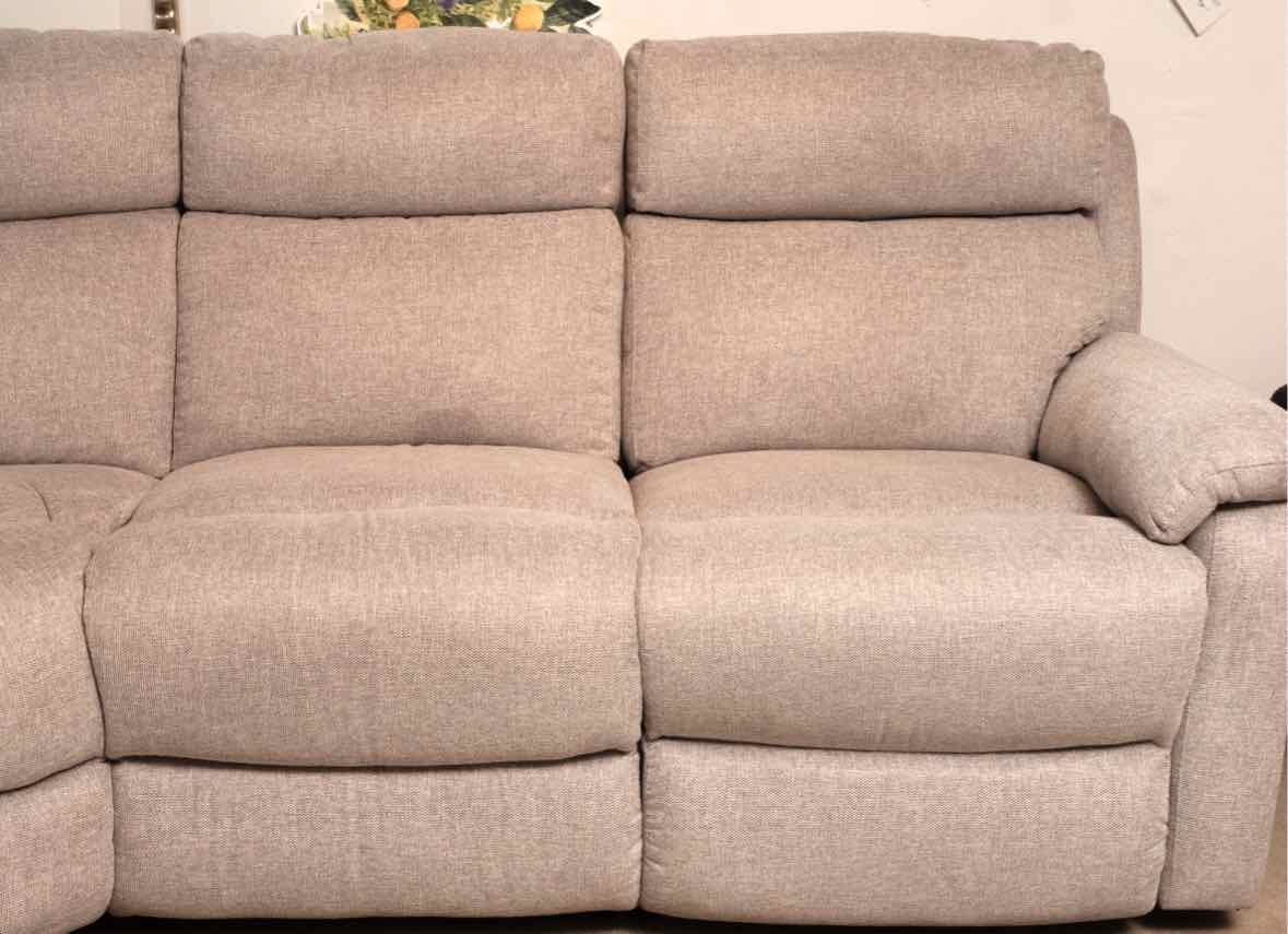 HTL  2 Power Wall Hugger Adjustable Head Rest Recliners 5 Seat Sectional
