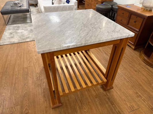 Amish Made Marble Top Island