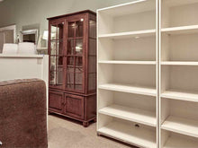 Pottery Barn Ivory Tall Bookcase with Adjustable Shelves