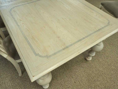 Universal Grey Driftwood Finish Table & 8 Chair Set