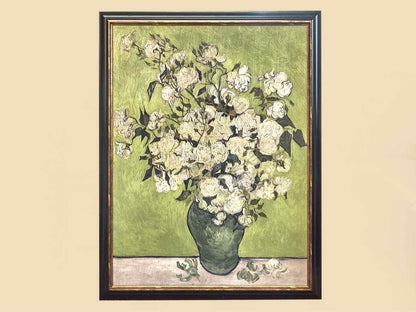 Giclee Canvas of Van Gogh's Vase of Roses Wall Decor