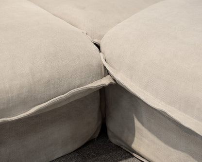 Neva L Shaped Linen Sectional