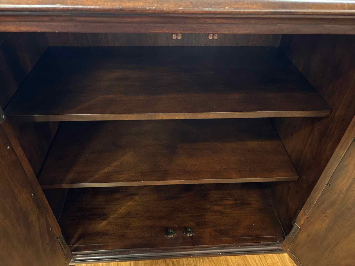 Ethan Allen 4-Door Espresso Console