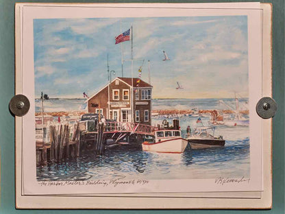 Watercolor Print on Artistic  Wooden Plaque