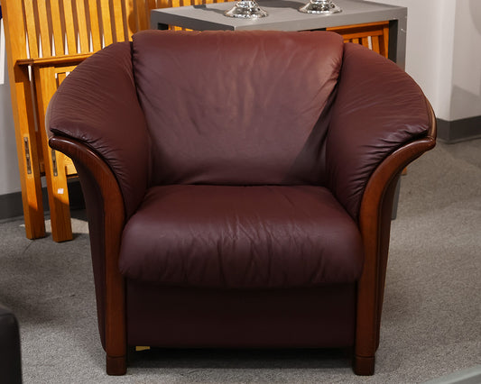 Ekornes Leather Accent Chair