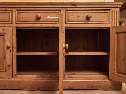 Solid Pine 3 Drawer & 3 Panel  Door Sideboard