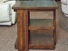 Dark Maple 3 Tier Side Table