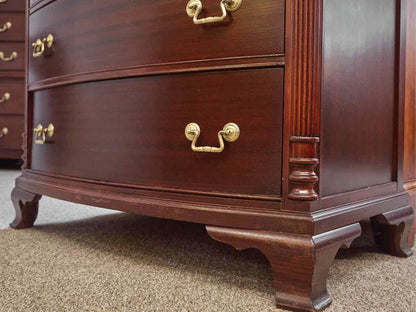 Mahogany 6 Drawer Chest on Chest