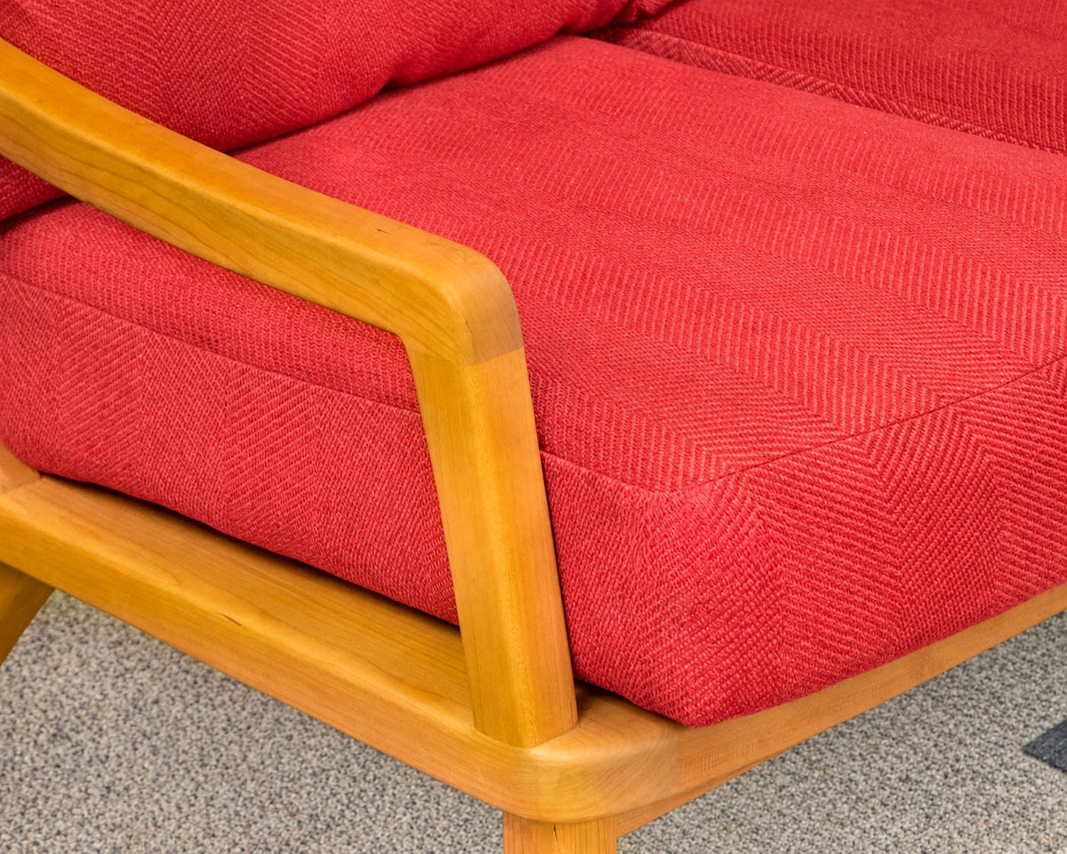 Pompanoosuc Mills South Beach Collection Cherry Framed Sofa