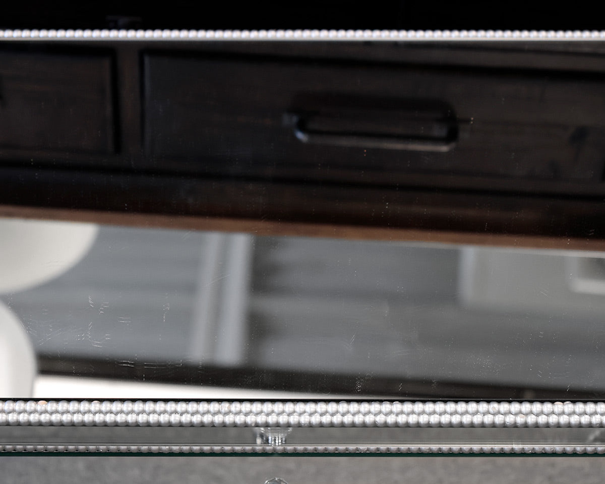 3 Drawer Mirrored Bedside Chest