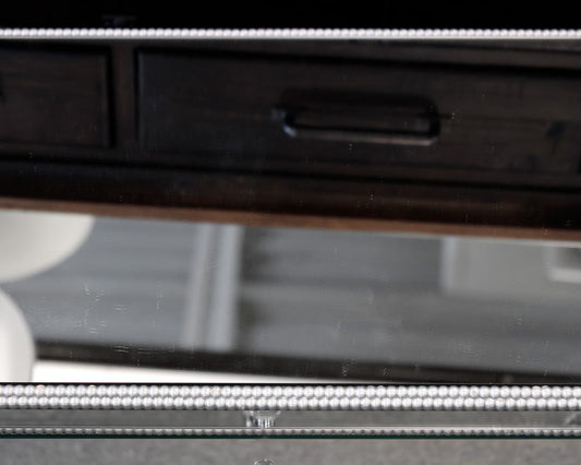3 Drawer Mirrored Bedside Chest