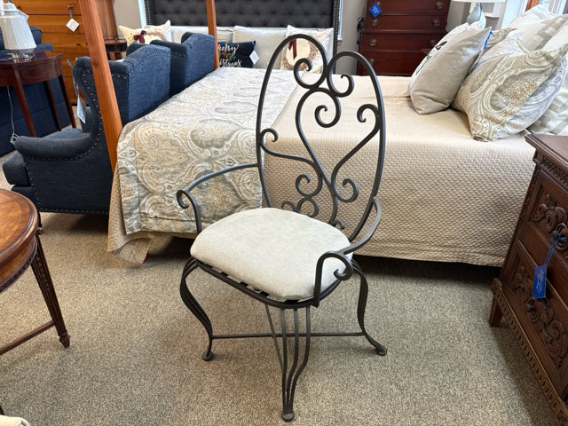 Iron Scrolled Arm Chair
