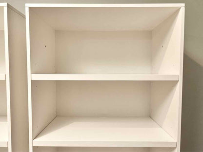 Pottery Barn Ivory Tall Bookcase with Adjustable Shelves