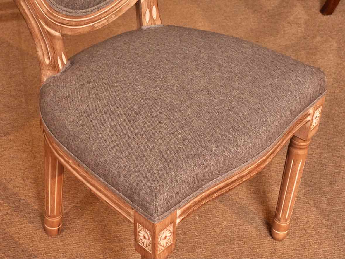 Set Of 6 French Country King Louis XVI Style Dining Chairs