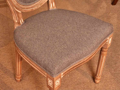 Set Of 6 French Country King Louis XVI Style Dining Chairs