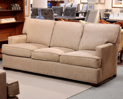 Century Furniture Three Cushion Gray Sofa