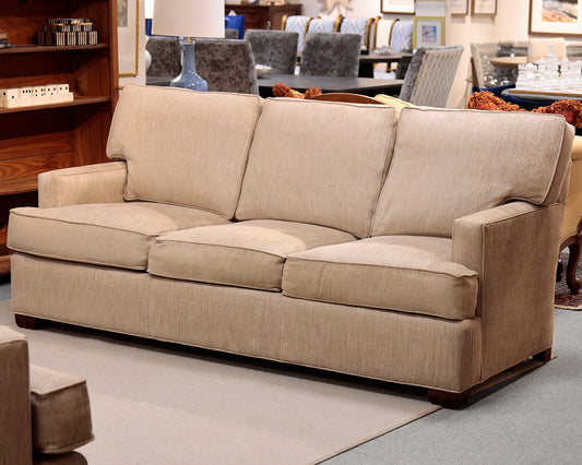 Century Furniture Three Cushion Gray Sofa