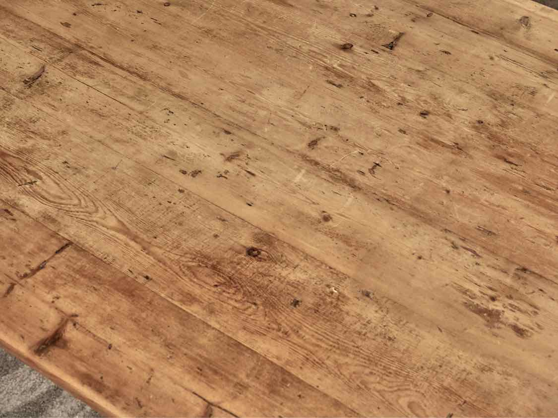 Waxed Pine Farm Dining Table