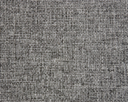 Tight Back 3 Cushion Textured Grey Upholstered Sofa W/ Track Arms
