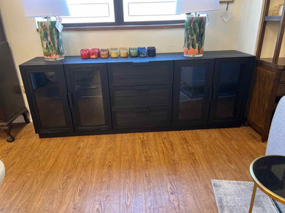 Crate & Barrel 'Calypso' Black Media Console