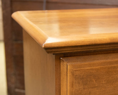 Maple 1 Drawer Nightstand with Open Storage
