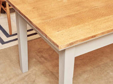 Oak Top  'Beach Fog Gray'  Finish Legs Dining Table
