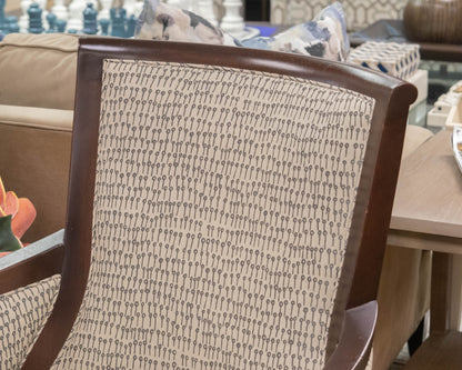 Hickory Chair Mahogany Framed Accent Chair