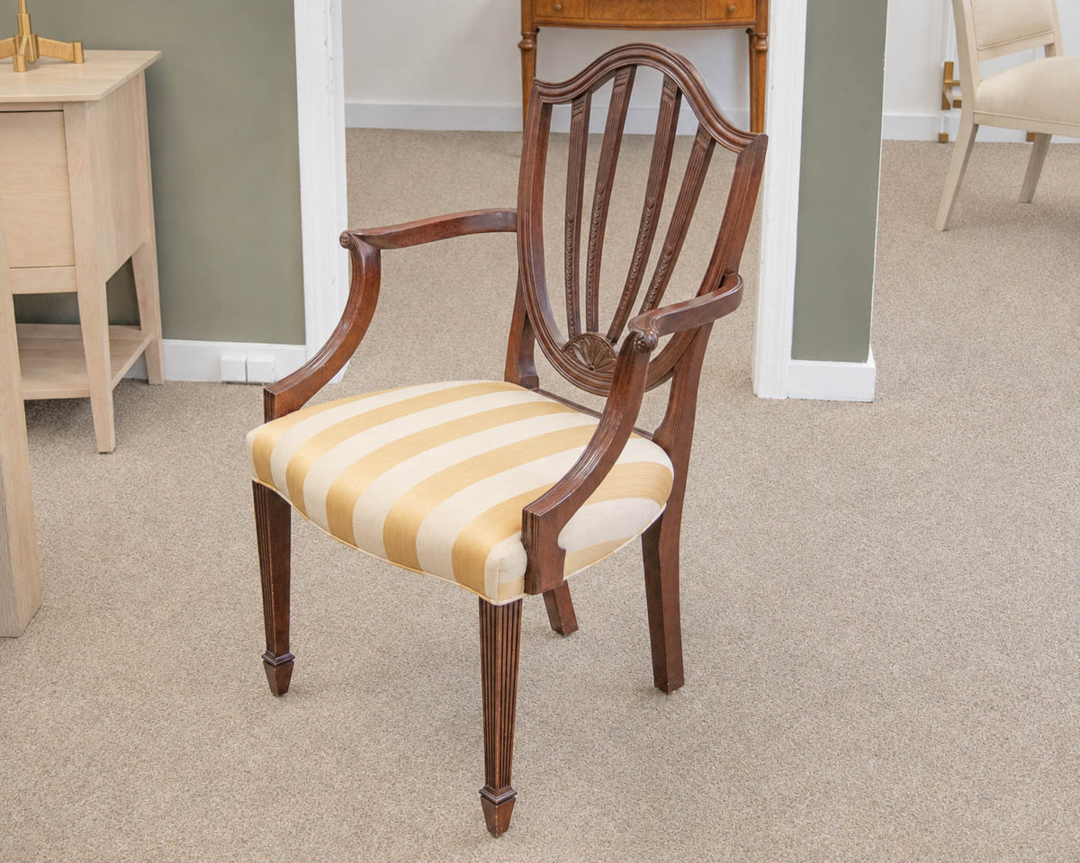Set of 8 Baker Historic Charleston Mahogany Dining Chairs