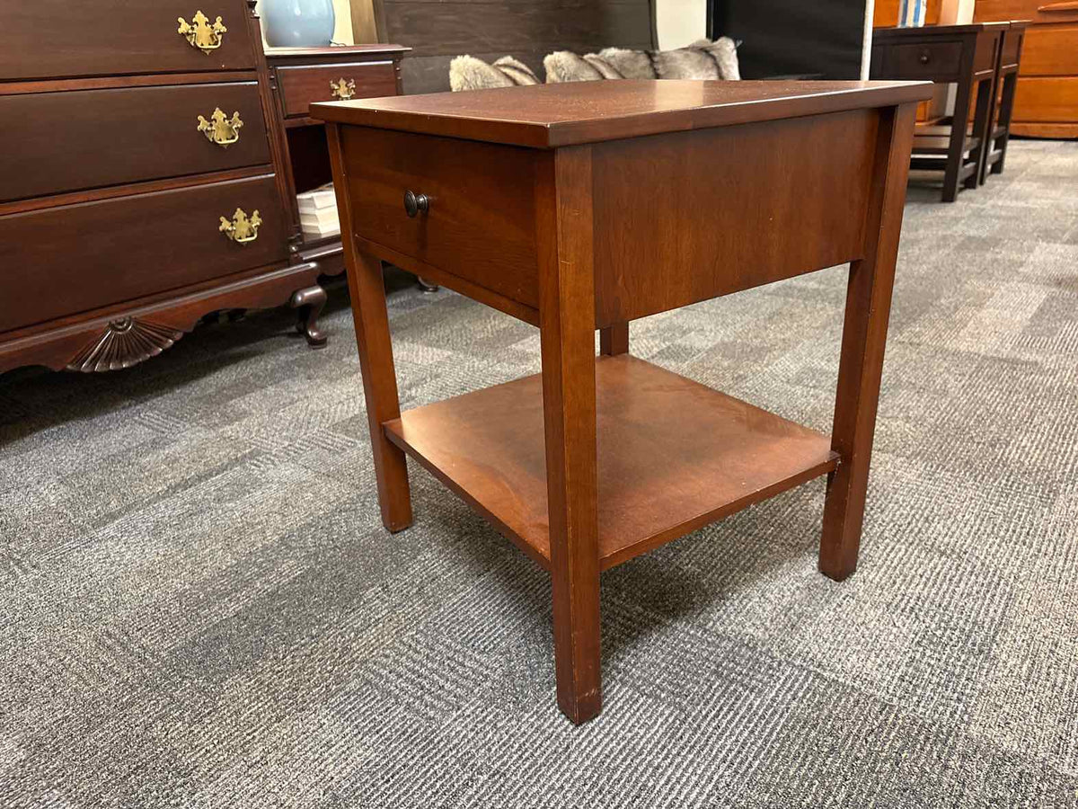 Boston Interiors Pair of Cherry  Nightstands