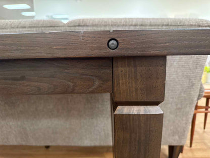 Espresso Console with Gallery Shelf