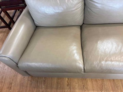 Hancock and Moore 3-Seat Leather Sofa in Putty