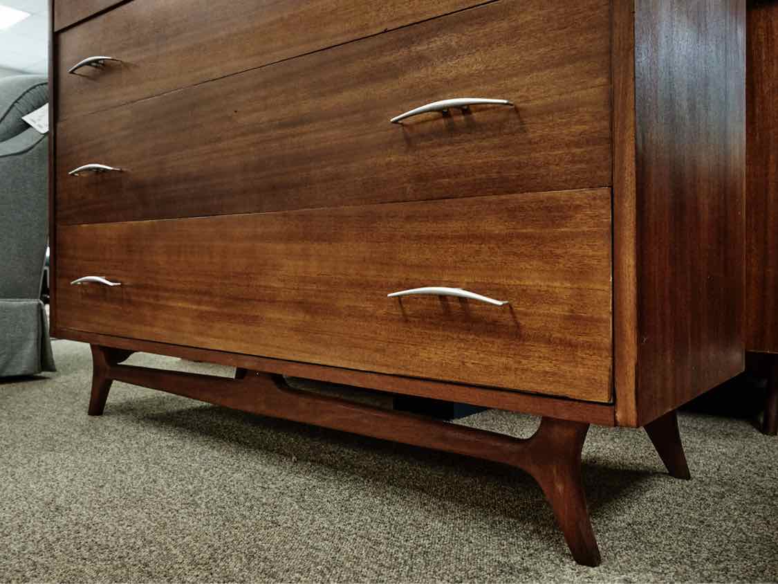 RWay MCM Walnut Bedroom Set